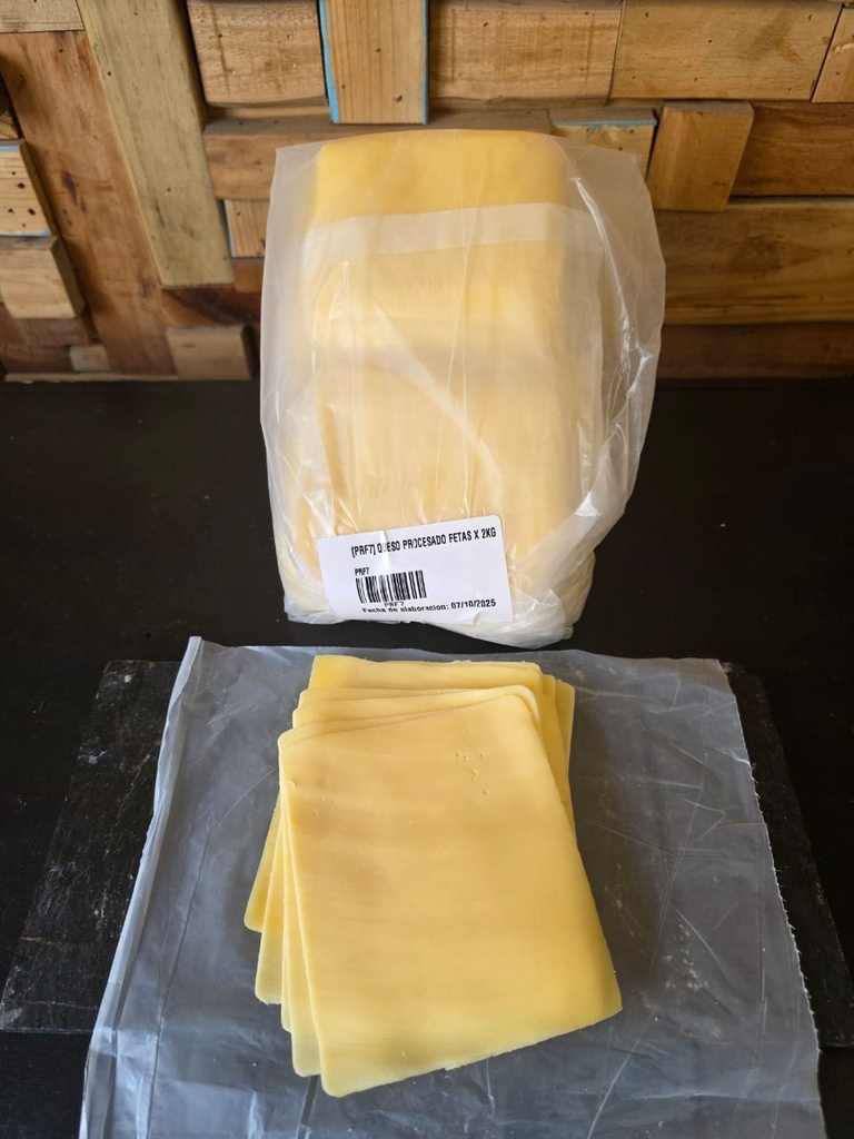 QUESO PROCESADO FETAS X 2KG 